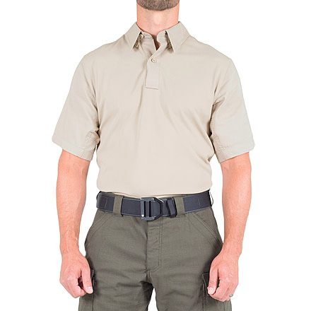 First Tactical V2 Pro Perf Short Sleeve Shirt - Men's, Regular, Silver Tan, Extra Small, 112012-065-XS-R