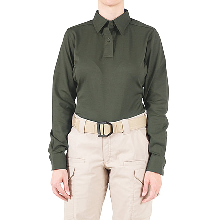 First Tactical V2 Pro Performance Long Sleeve Shirt - Womens, OD Green, Small, R, 121015-830-S-R
