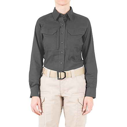 First Tactical V2 Tactical Long Sleeve Shirt - Womens, Wolf Grey, Extra Large, R, 121006-036-XL-R