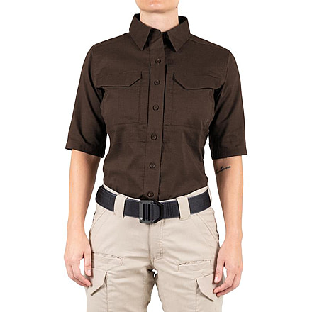 First Tactical V2 Tactical Short Sleeve Shirt - Womens, Kodiak Brown, Medium, 122007-182-M