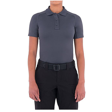 First Tactical Womens Performance Ss Polo, Asphalt, Extra Small 122509-015-XS