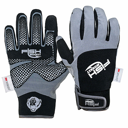Fish Monkey Stealth Dry-Tech Insulated Glove, Grey, L, FM38-GRY-L
