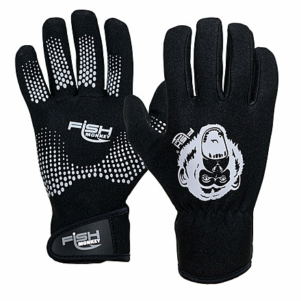 Fish Monkey The Blocker Neoprene Glove, Black, M, FM50-BLK-M