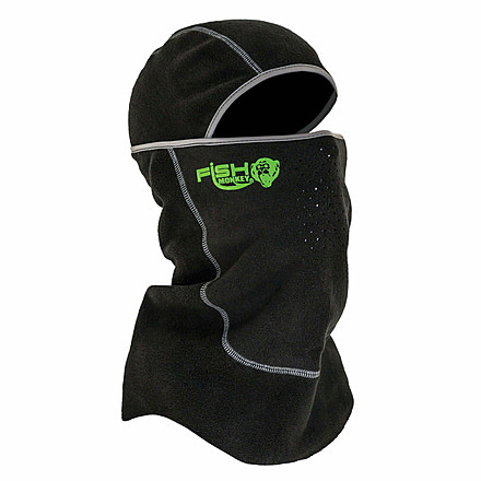 Fish Monkey Yeti Fleece Balaclava, Black, One size, FM42-BL