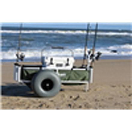 Fish-N-Mate Large Surf & Pier Cart w/ Large Grey Poly Ball Bearing Wheels, 686