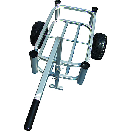 Fish-N-Mate Mini Cart Annodized Aluminum w/4 Rod Holders &amp; Plastic Tires, 440