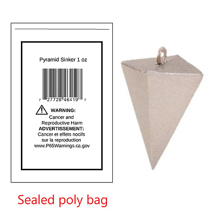 Fish Razr 1oz Pyramid Single Unit, LPY100