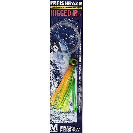 Fish Razr Rigged Mr. Softee 4.5in, Green/Yellow Skirt, FR445