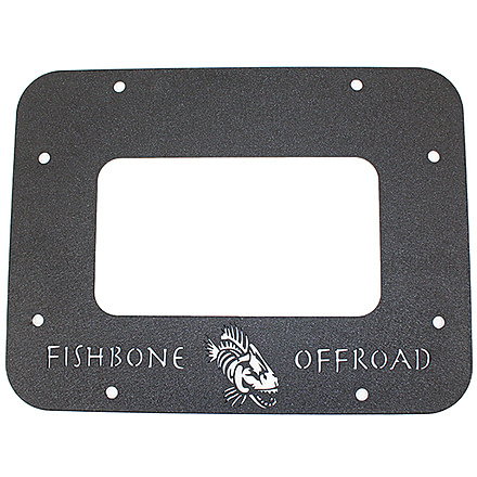 Fishbone Offroad BackSide Tailgate Plate, Jeep Wrangler JK 2007 - 2018, Black Textured, FB31042