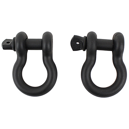 Fishbone Offroad Fishbone 0.75 in Universal D-Ring Shackle Set, Gloss Black, FB21039