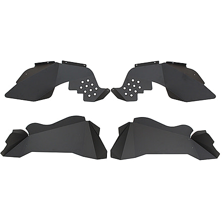 Fishbone Offroad Fishbone Aluminum Inner Fenders for Jeep JK Inner Fenders 07-18, Black, FB33007