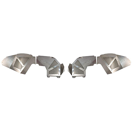 Fishbone Offroad Fishbone Front JL RAW Aluminum Inner Fenders Legacy Model, Jeep Wrangler JL 2018 - 2020, Silver, FB33108F