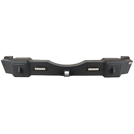 Fishbone Offroad Fishbone Rear Bumper w/LEDs, Jeep Wrangler JK 2007 - 2018, Black Textured, FB22032