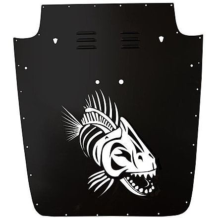Fishbone Offroad Fishbone TJ Hood Louver, Jeep Wrangler TJ 2003 - 2006, Black Powder, FB31132