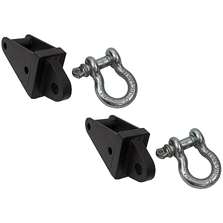 Fishbone Offroad JK Rear D-Ring Frame Mounts for Jeep Wrangler JK 2007 - 2018, Black, FB22136