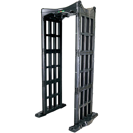 Fisher Security M-Scope 220V Portable Walkthrough Security Metal Detector, Black, MSCOPE-220