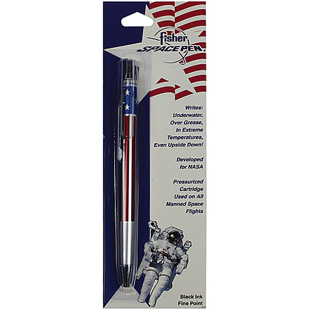 Fisher Space Pen All Metal Space Pen with American Flag Design Fine Point, Matte Aluminum SAFP5