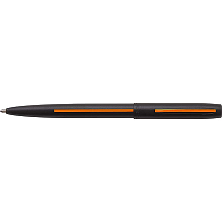 Fisher Space Pen Non-Reflective Search &amp; Rescue Cap-O-Matic Space Pen, Matte Black/Orange Line, M4BSROL
