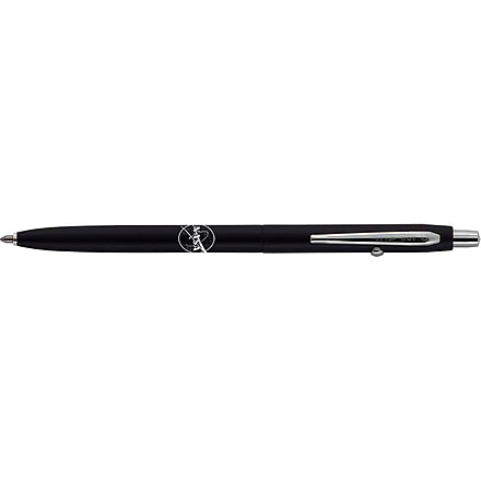 Fisher Space Pen Shuttle Space Pen with Chrome Accents and NASA Meatball Logo, Matte Black/Chrome, CH4BC-NASAMB
