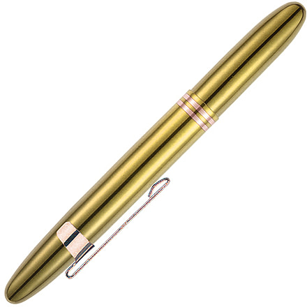 Fisher Space Pen Brass Lacquered Bullet Pen with Clip FSP400GGCL
