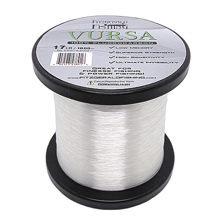 Fitzgerald Fishing Vursa Fluorocarbon Line, 8lb, Clear, 200yds, VF8200
