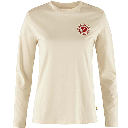 Fjallraven 1960 Logo T-Shirt Long Sleeve - Womens, Chalk White, 2XS, F86989-113-XXS