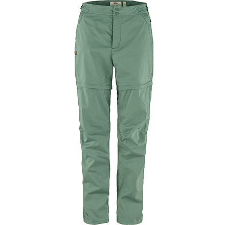Fjallraven Abisko Hike Zip Off Trousers - Womens, Patina Green, 34/R, F14200169-614-34/R
