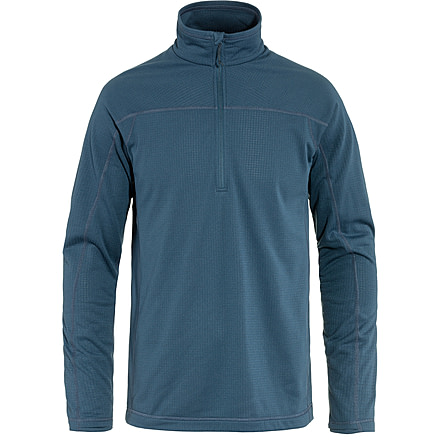 Fjallraven Abisko Lite Fleece Half Zip - Mens, Indigo Blue, Medium, F87113-534-M