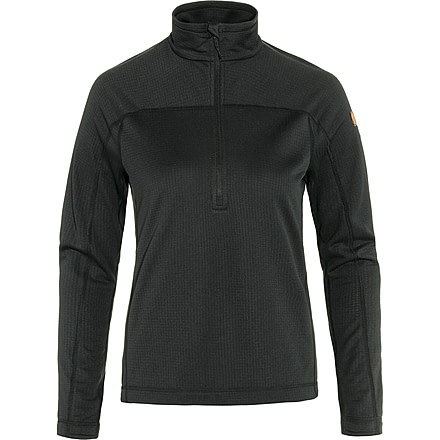 Fjallraven Abisko Lite Fleece Half Zip - Womens, Black, Extra Small, F87141-550-XS