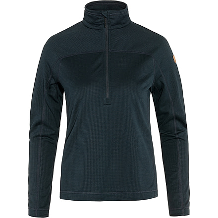 Fjallraven Abisko Lite Fleece Half Zip - Womens, Dark Navy, Large, F87141-555-L