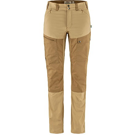 Fjallraven Abisko Midsummer Trousers - Womens, Dune Beige/Buckwheat Brown, 42, F89827-196-232-42