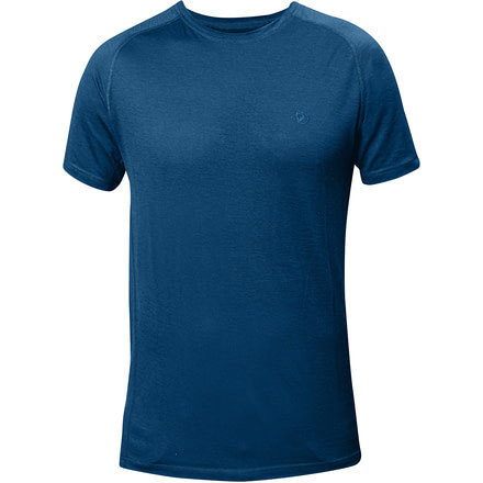 Fjallraven Abisko Trail T-Shirt - Men's-Lake Blue-Small