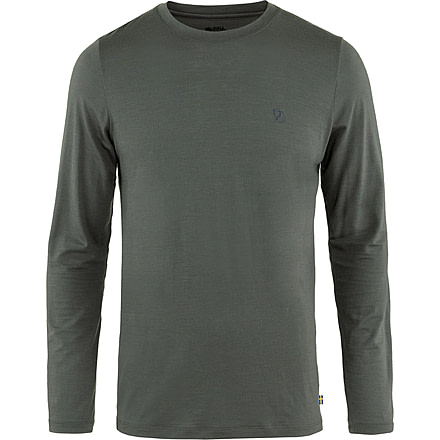 Fjallraven Abisko Wool Long Sleeve - Mens, Basalt, Extra Large, F87194-050-XL