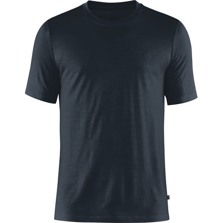 Fjallraven Abisko Wool Short Sleeve T-Shirt - Mens, Dark Navy, Large, F87193-555-L