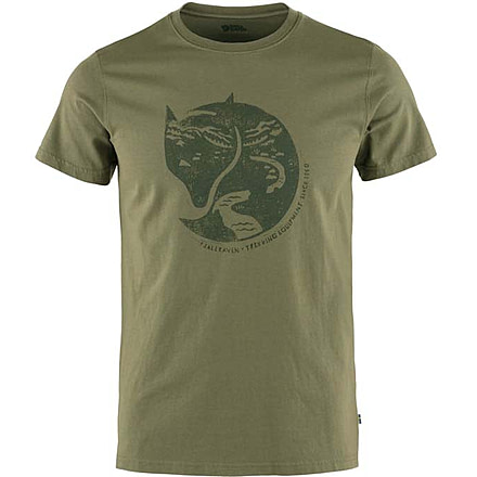 Fjallraven Arctic Fox T-Shirt - Mens, Laurel Green, Medium, F87220-625-M