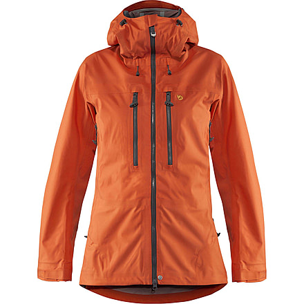 Fjallraven Bergtagen Eco-Shell Jacket - Womens, Hokkaido Orange, Extra Small, F89863-208-XS
