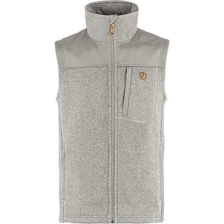 Fjallraven Buck Fleece Vest - Mens, Grey/Melange, Small, F81727-020-999-S