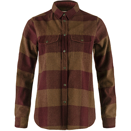 Fjallraven Canada Shirt - Womens, Autumn Leaf/Bordeaux Red, Medium, F90835-215-347-M