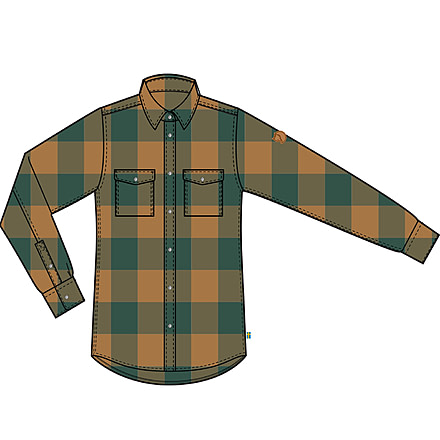 Fjallraven Canada Shirt - Womens, Deep Patina/Buckwheat Brown, Small, F90835-679-232-S