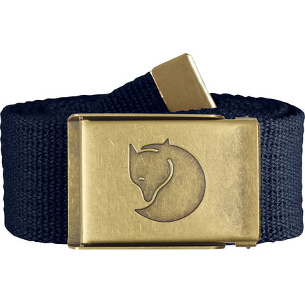 Fjallraven Canvas Brass Belt 4 cm, Dark Navy, One Size, F77297-555-1 Size