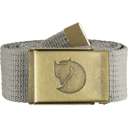 Fjallraven Canvas Brass Belt 4 cm - Men's-Fog