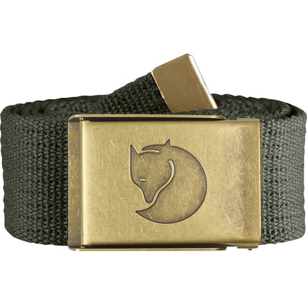 Fjallraven Canvas Brass Belt 4 cm, Mountain Grey, One Size, F77297-032-1 Size