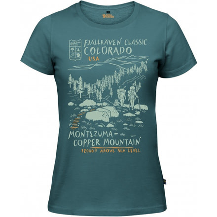 Fjallraven Classic US T-Shirt Womens, Frost Green, XS F89977-664-XS