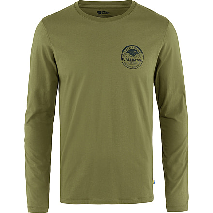 Fjallraven Forever Nature Badge Long Sleeve - Mens, Caper Green, 2XL, F87303-677-XXL