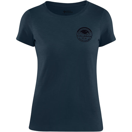 Fjallraven Forever Nature Badge T-Shirt - Womens, Navy, Large, F89877-560-L