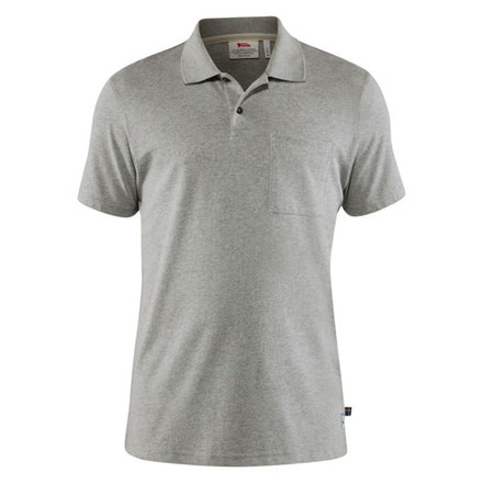 Fjallraven Greenland Re-Cotton Polo Shirt - Mens, Grey, Medium, F87215-20-M
