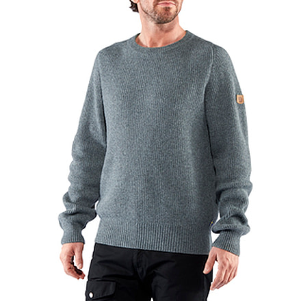 Fjallraven Greenland Re-Wool Crew Neck - Mens, Dark, Medium, F87227-356-M