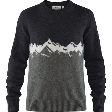 Fjallraven Greenland Re-Wool View Sweater - Mens, Dark Grey, Large, F87225-030-L