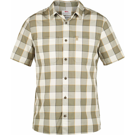Fjallraven High Coast Big Check Short Sleeve Shirt - Men's-Chalk White-Large