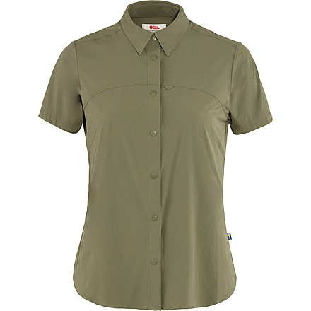 Fjallraven High Coast Lite Short Sleeve Shirt - Womens, Green, Large, F87037-620-L